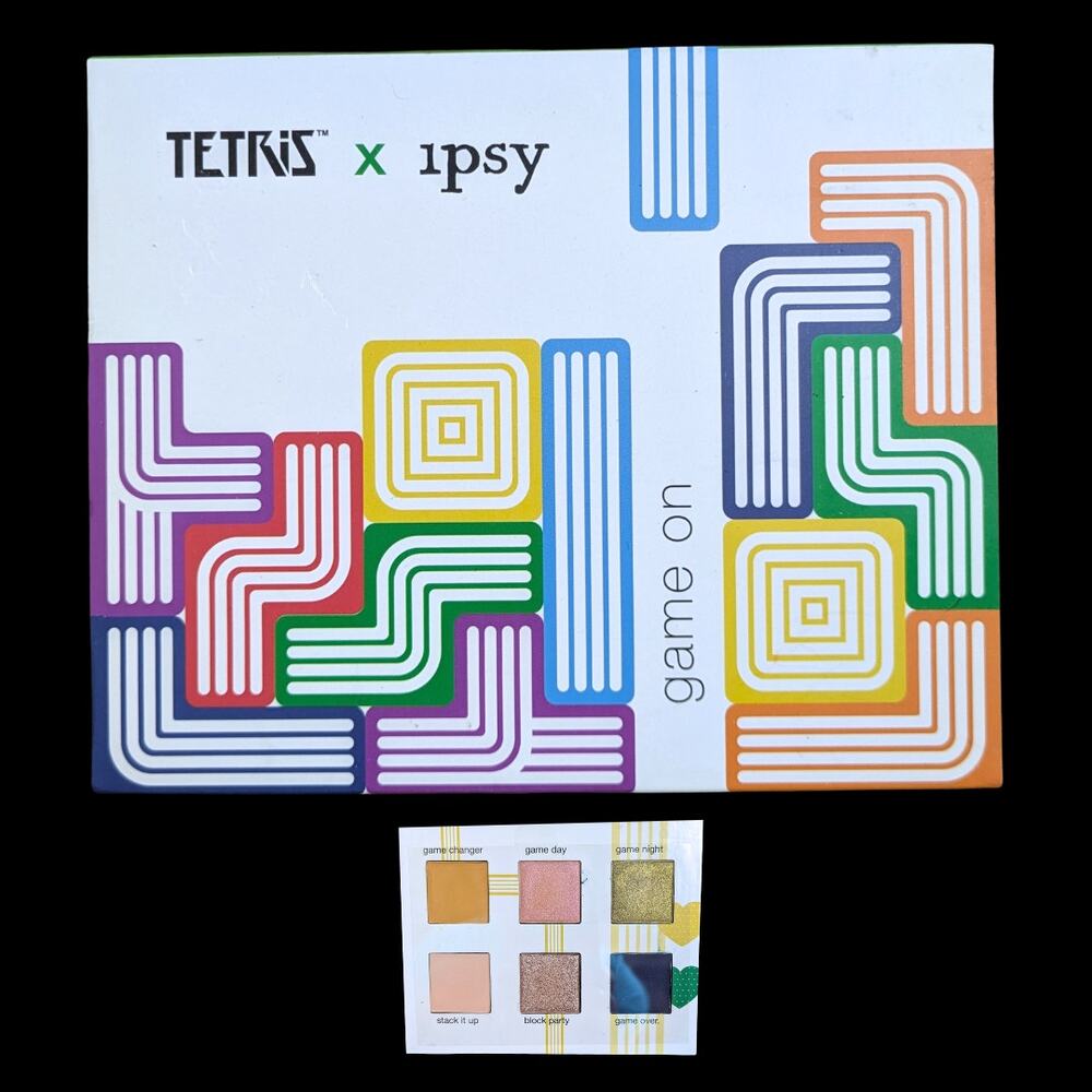 NEW Tetris x Ipsy Game On Eyeshadow 6 Palette Bold Ltd Edition 35th Anniversary